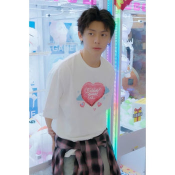 SIMON PUNK Project-SS25-T03 數位 愛心 雲朵 OS TEE