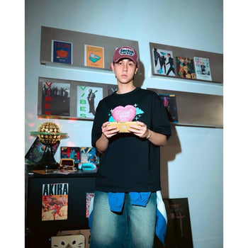 SIMON PUNK Project-SS25-T03 數位 愛心 雲朵 OS TEE