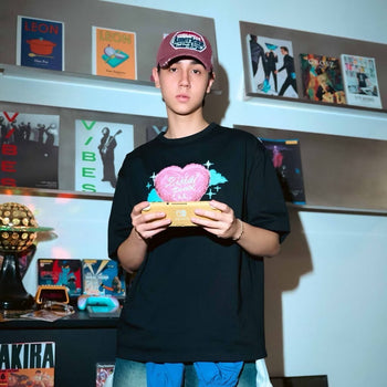 SIMON PUNK Project-SS25-T03 數位 愛心 雲朵 OS TEE