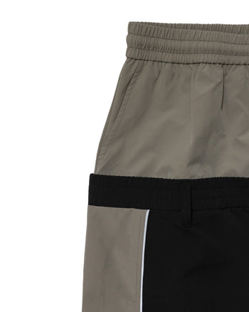 E’TREALOUEST 25SS NylonCargo Pants 雙腰 尼龍 拼接 長褲