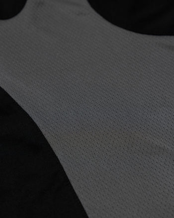 E’TREALOUEST 25SS Layered Mesh Boxy 拼接 網眼 黑色短袖