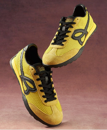 WeFlower HBDxS45 流電黃 復古 運動  網面 德訓鞋