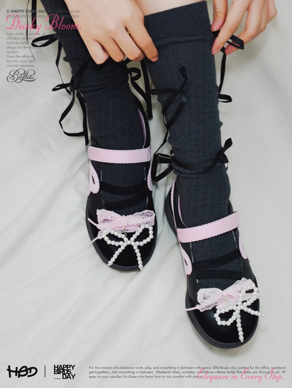 WeFlower HBD 芭蕾 平底 淺口 法式 復古 瑪麗珍鞋