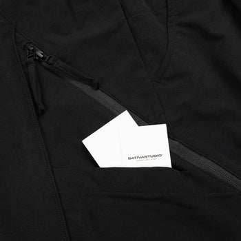 SATIVA STUDIO “Multi-Material” Utility Track Pants