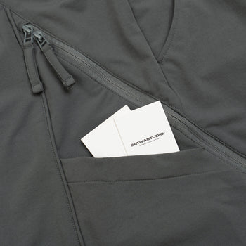SATIVA STUDIO “Multi-Material” Utility Track Pants
