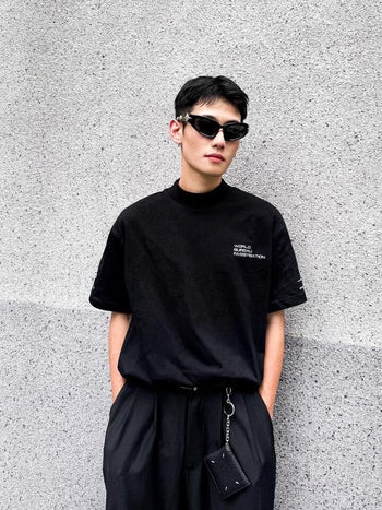 WBI 24SS WB-03 / WBI Slogan LOGO basic short-Tee