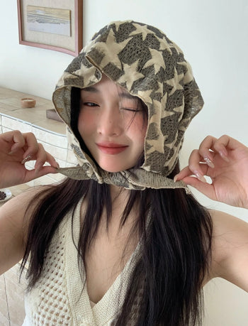 幸運星星百搭四季三角巾 頭巾