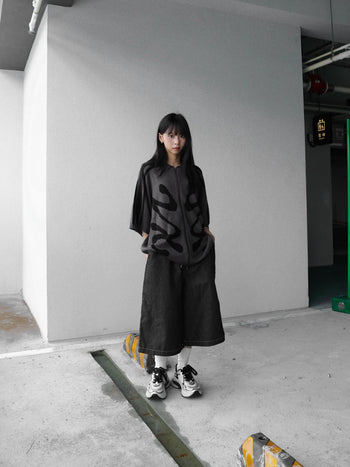 正韓 寬鬆 鬆緊 百慕達 可愛 星星 牛仔 短褲