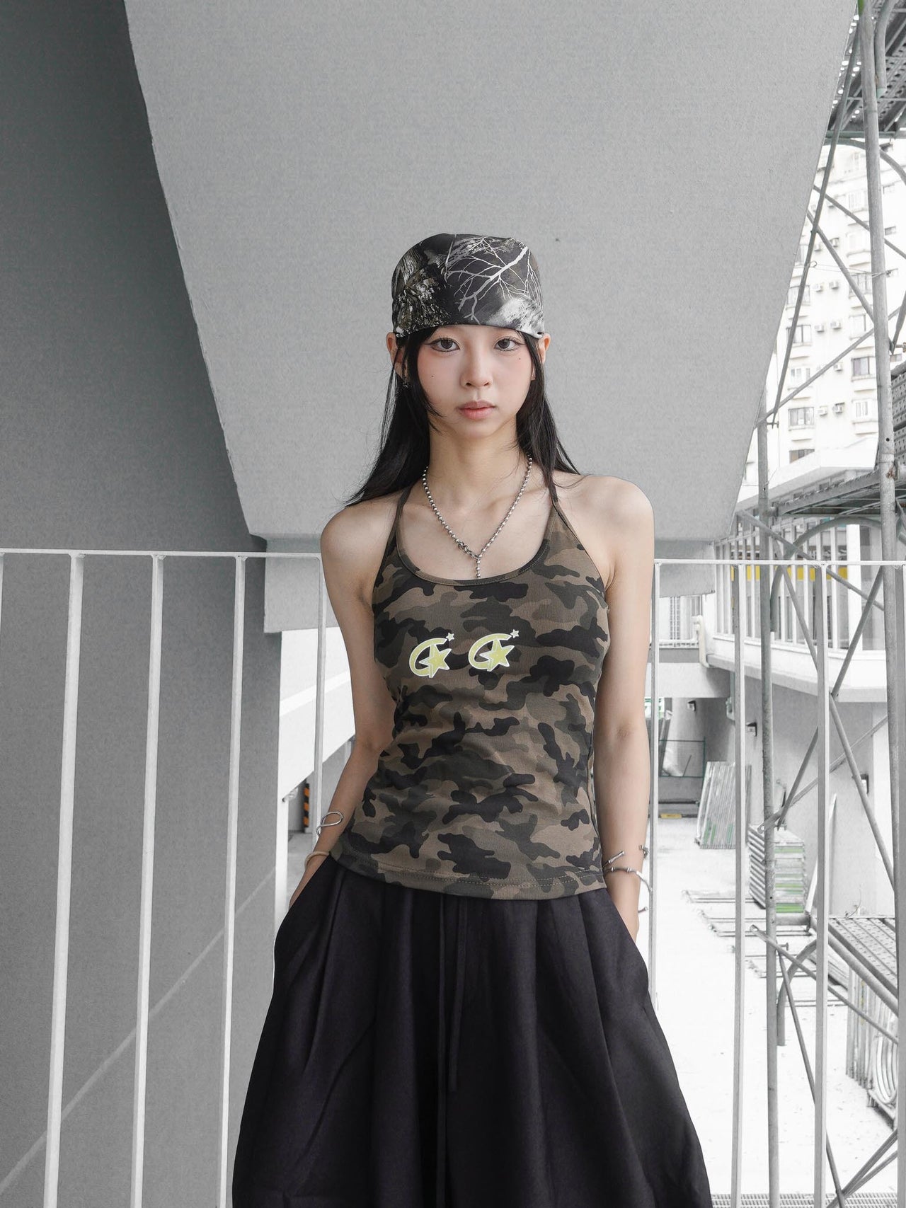 “MADE 𝗚𝘂𝗯𝗮𝗻 " 小眾 酷辣 迷彩 星星 無袖 背心