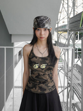 “MADE 𝗚𝘂𝗯𝗮𝗻 " 小眾 酷辣 迷彩 星星 無袖 背心