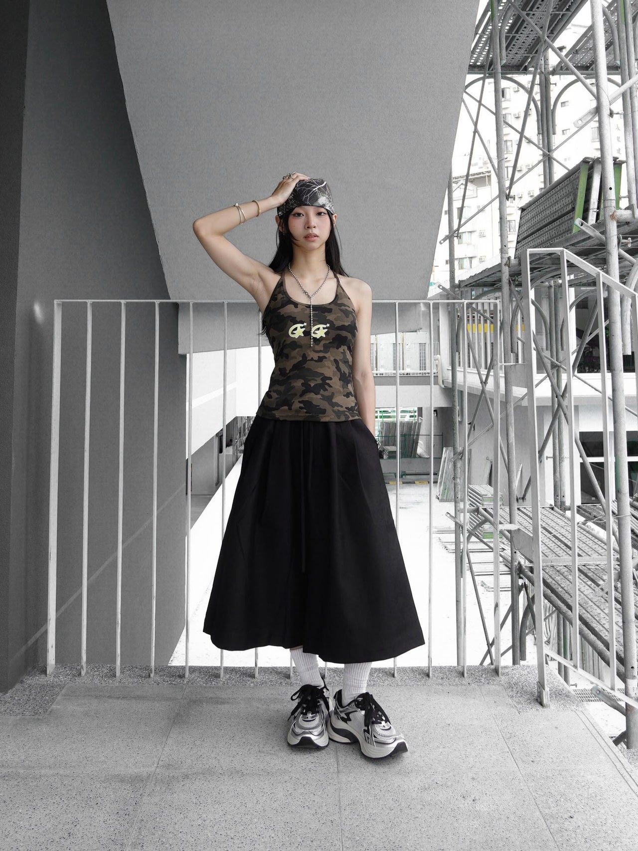 “MADE 𝗚𝘂𝗯𝗮𝗻 " 小眾 酷辣 迷彩 星星 無袖 背心