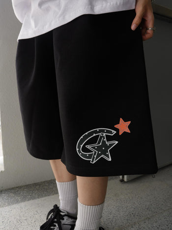 “MADE 𝗚𝘂𝗯𝗮𝗻 " 寬鬆 鬆緊 百慕達 日常 星星 棉褲 短褲