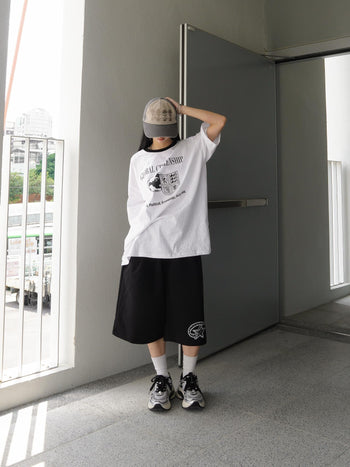 “MADE 𝗚𝘂𝗯𝗮𝗻 " 寬鬆 鬆緊 百慕達 日常 星星 棉褲 短褲