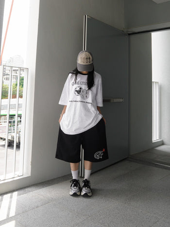 “MADE 𝗚𝘂𝗯𝗮𝗻 " 寬鬆 鬆緊 百慕達 日常 星星 棉褲 短褲