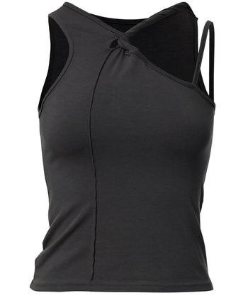 FLARE UP - Braided Sleeveless 編織無袖衫 T-F1088 (黑色)