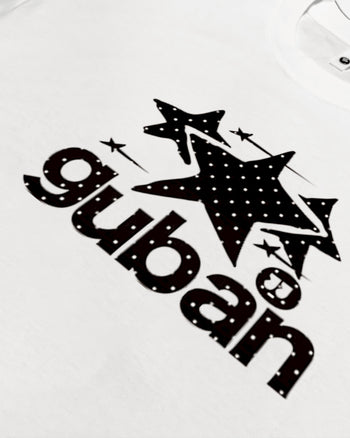 “MADE 𝗚𝘂𝗯𝗮𝗻 " 原創 GUBAN 星星 街舞 260G 印花 短袖 T恤