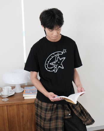 “MADE 𝗚𝘂𝗯𝗮𝗻 " 原創 星星 街舞 大星 260G 印花 短袖 T恤