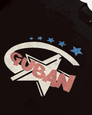 “MADE 𝗚𝘂𝗯𝗮𝗻 " 街舞 原創 美式 復古 星星 260G 印花 短袖 T恤