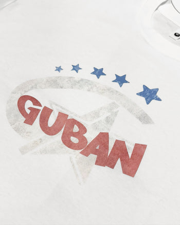 “MADE 𝗚𝘂𝗯𝗮𝗻 " 街舞 原創 美式 復古 星星 260G 印花 短袖 T恤