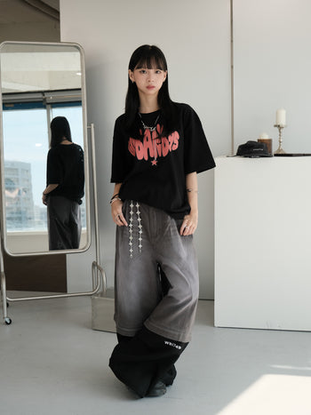 “MADE 𝗚𝘂𝗯𝗮𝗻 " 街舞 原創 美式 復古 星星 260G 印花 短袖 T恤