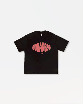 “MADE 𝗚𝘂𝗯𝗮𝗻 " 街舞 原創 美式 復古 星星 260G 印花 短袖 T恤