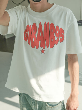 “MADE 𝗚𝘂𝗯𝗮𝗻 " 街舞 原創 美式 復古 星星 260G 印花 短袖 T恤