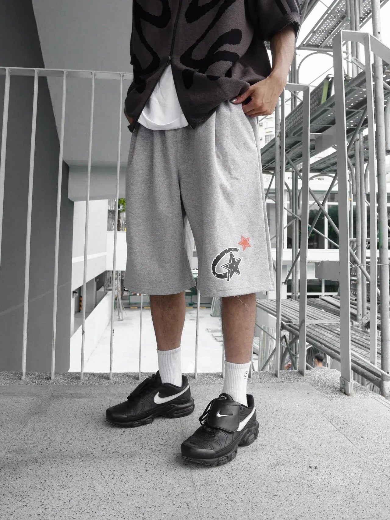 “MADE 𝗚𝘂𝗯𝗮𝗻 " 寬鬆 鬆緊 百慕達 日常 星星 棉褲 短褲