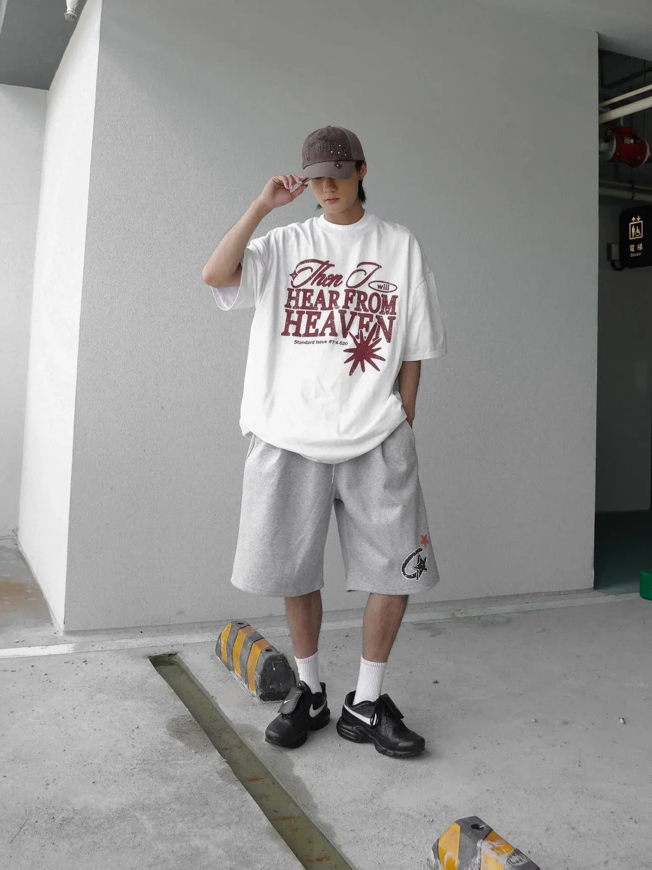 “MADE 𝗚𝘂𝗯𝗮𝗻 " 寬鬆 鬆緊 百慕達 日常 星星 棉褲 短褲