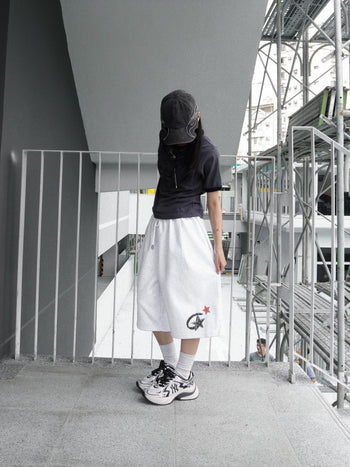 “MADE 𝗚𝘂𝗯𝗮𝗻 " 寬鬆 鬆緊 百慕達 日常 星星 棉褲 短褲