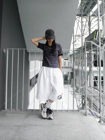 “MADE 𝗚𝘂𝗯𝗮𝗻 " 寬鬆 鬆緊 百慕達 日常 星星 棉褲 短褲