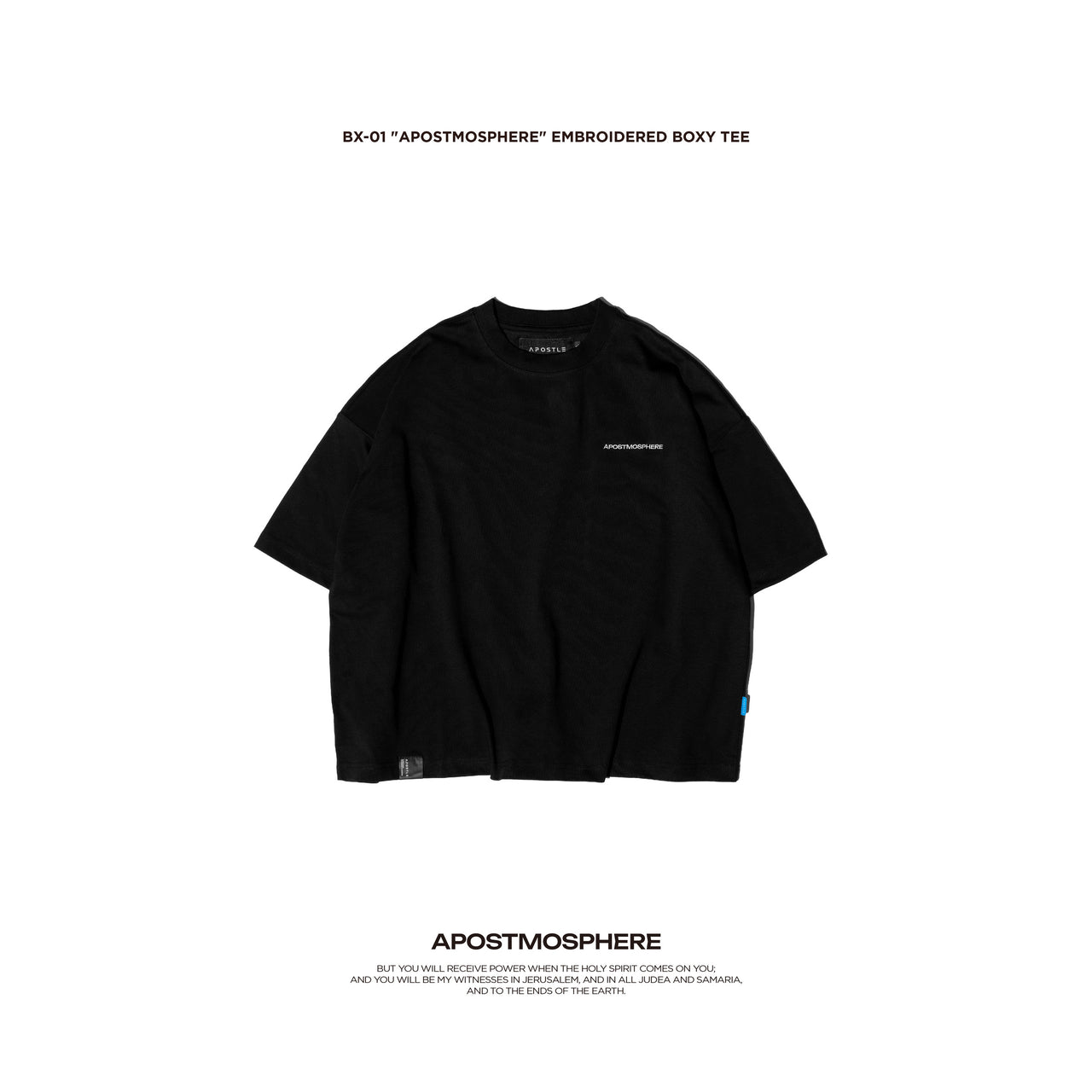 Apostle - 25SS "APOSTMOSPHERE" Embroidered Boxy TEE