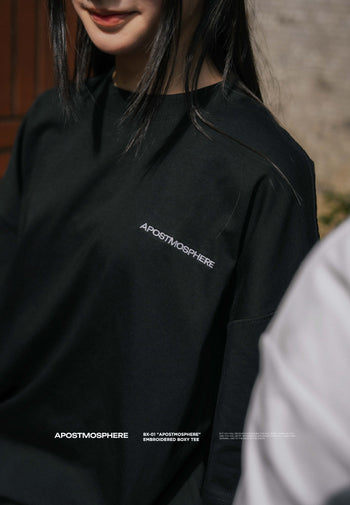 Apostle - 25SS "APOSTMOSPHERE" Embroidered Boxy TEE