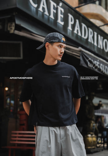Apostle - 25SS "APOSTMOSPHERE" Embroidered Boxy TEE