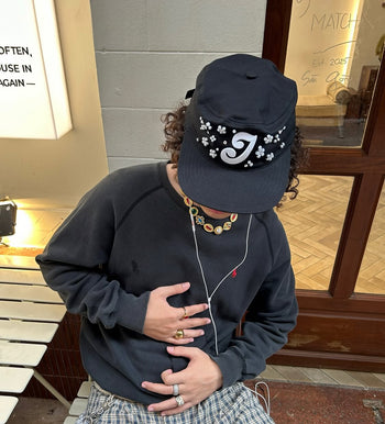 2D2idiots.labe - Pearl Floral Pillbox Cap Ver 2  水鑽小花藥盒帽