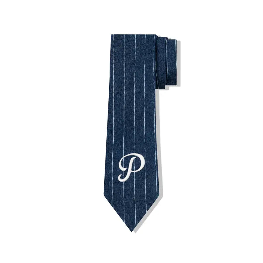 PUSH PUSH - PP STRIPED TIE 條紋刺繡文字領帶