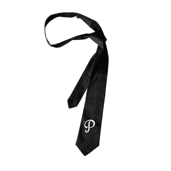 PUSH PUSH - PP STRIPED TIE 素面刺繡文字領帶