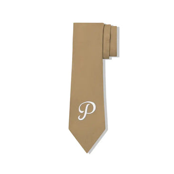 PUSH PUSH - PP STRIPED TIE 素面刺繡文字領帶