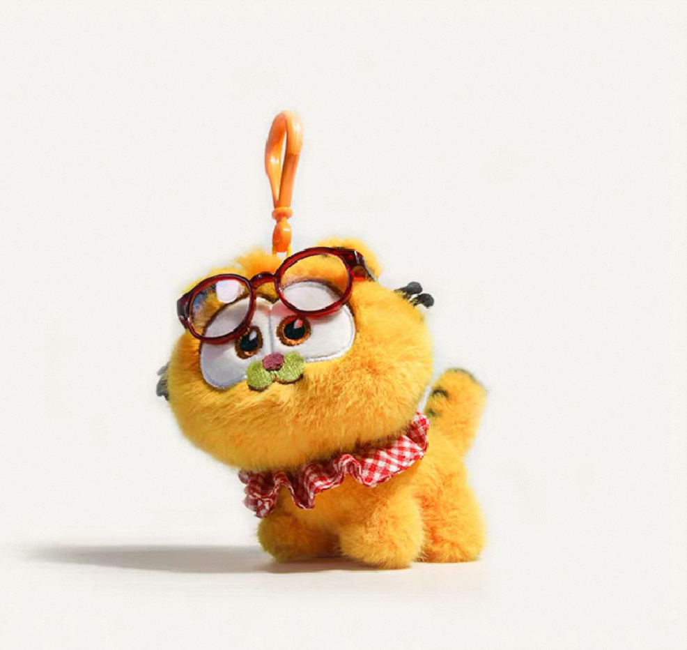 正版聯名加菲貓可愛絨毛公仔玩偶包包掛件鑰匙扣飾品配件