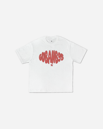 “MADE 𝗚𝘂𝗯𝗮𝗻 " 街舞 原創 美式 復古 星星 260G 印花 短袖 T恤