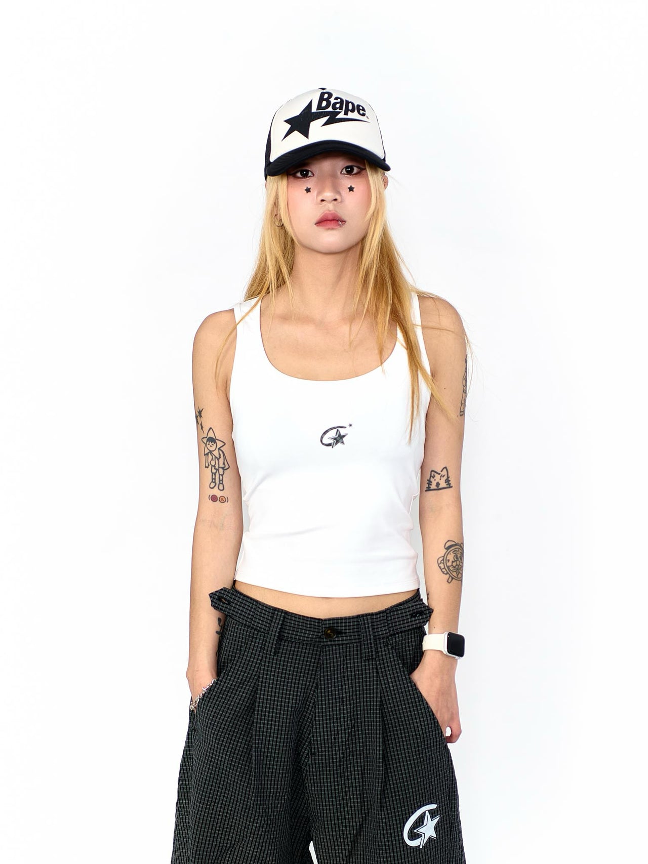 “MADE 𝗚𝘂𝗯𝗮𝗻 " 日常 星星 無袖 背心