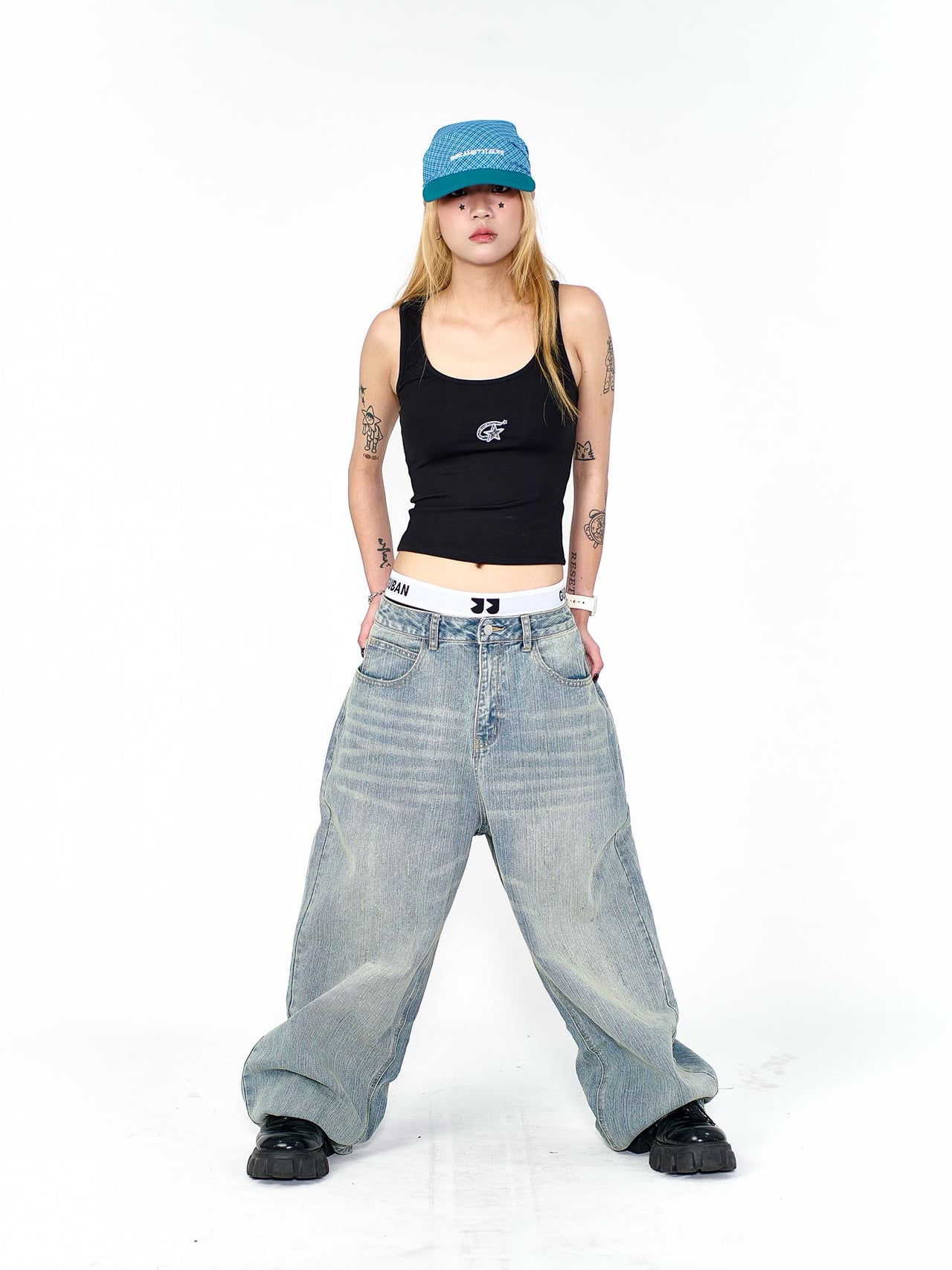 “MADE 𝗚𝘂𝗯𝗮𝗻 " 日常 星星 無袖 背心