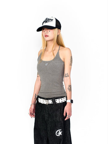 “MADE 𝗚𝘂𝗯𝗮𝗻 " 原創 自帶胸墊 吊帶 休閒 街舞 瑜伽 背心