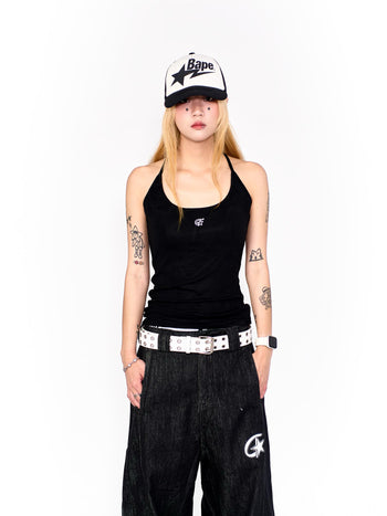 “MADE 𝗚𝘂𝗯𝗮𝗻 " 原創 自帶胸墊 吊帶 休閒 街舞 瑜伽 背心