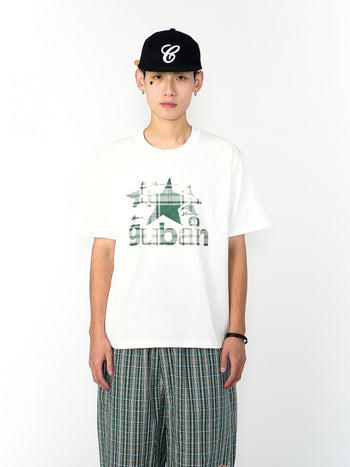 “MADE 𝗚𝘂𝗯𝗮𝗻 " 原創 GUBAN 星星 街舞 260G 印花 短袖 T恤