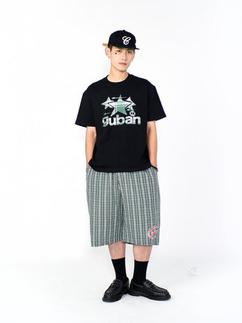“MADE 𝗚𝘂𝗯𝗮𝗻 " 原創 GUBAN 星星 街舞 260G 印花 短袖 T恤