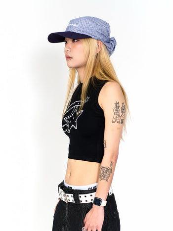 “MADE 𝗚𝘂𝗯𝗮𝗻 " 街舞 星星 短板 高領 無袖 背心