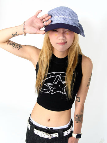 “MADE 𝗚𝘂𝗯𝗮𝗻 " 街舞 星星 短板 高領 無袖 背心