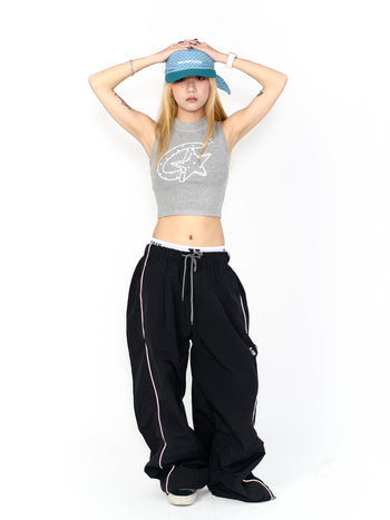 “MADE 𝗚𝘂𝗯𝗮𝗻 " 街舞 星星 短板 高領 無袖 背心