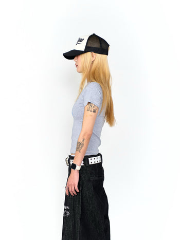 “MADE 𝗚𝘂𝗯𝗮𝗻 " 街舞 波點 星星 拼接 正肩 短板 彈性 短袖