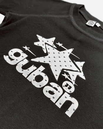 “MADE 𝗚𝘂𝗯𝗮𝗻 " 街舞 波點 星星 拼接 正肩 短板 彈性 短袖